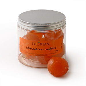 Boite 400g clémentines confites - Confiserie Florian