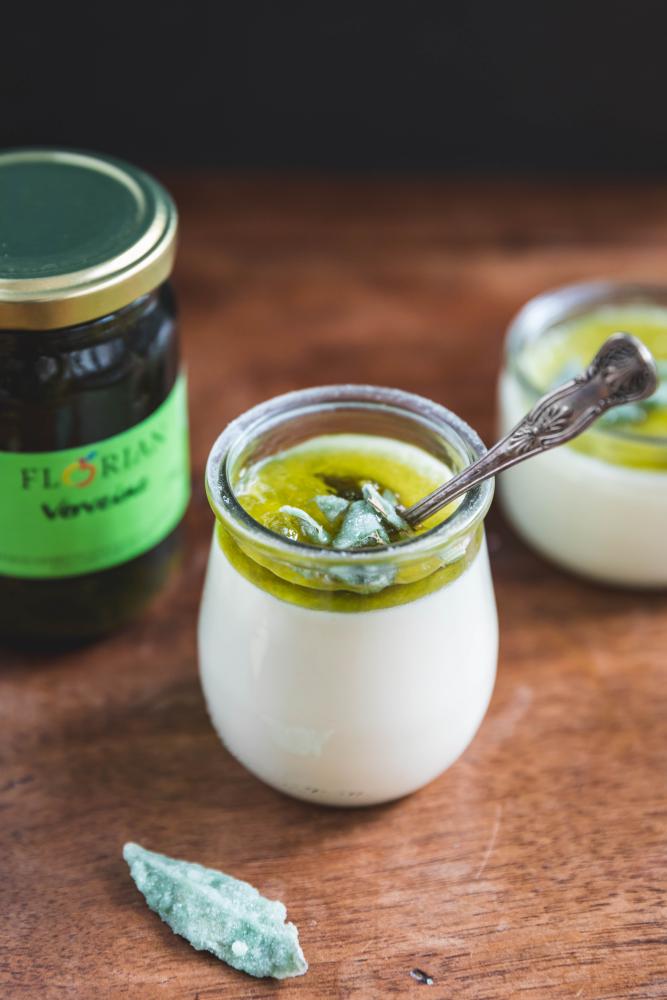 Recette de panna cotta à la verveine