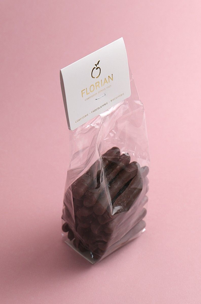 Dark chocolate orangettes by Confiserie Florian