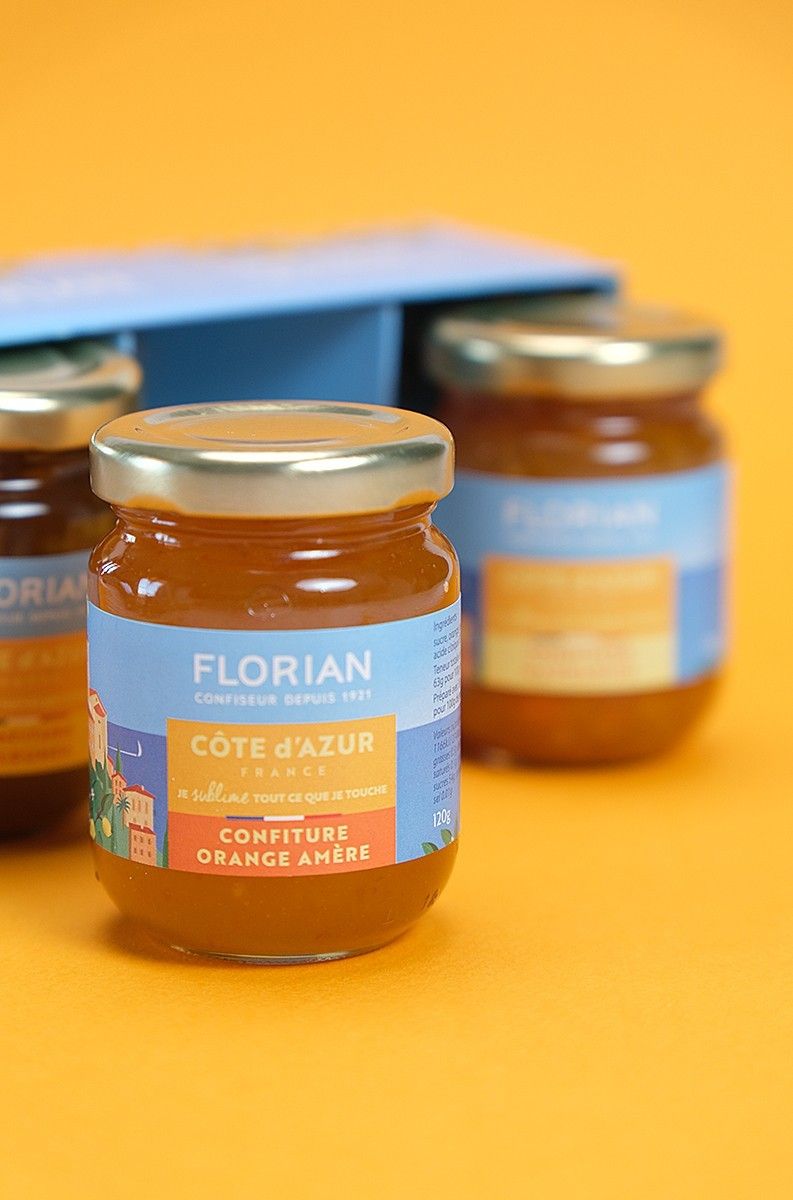 Set of 3 jars of handmade marmelades - Confiserie Florian