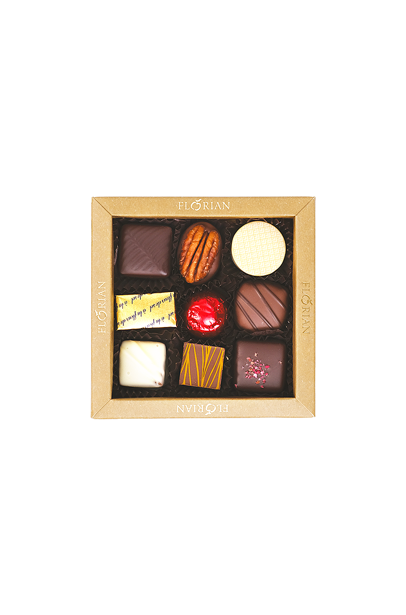 Box of 9 confiseur chocolates - Confiserie Florian