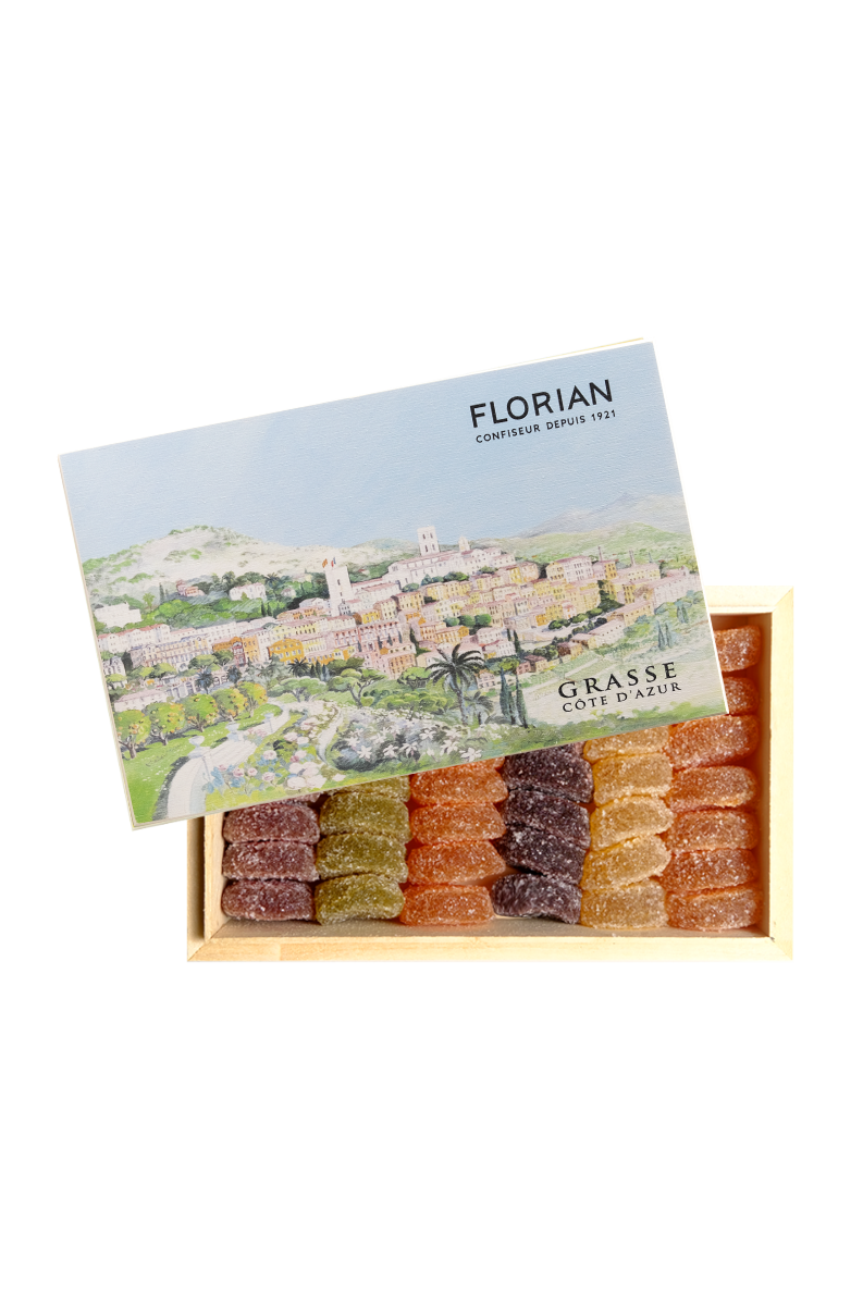 Coffret cadeau décor Grasse pâtes de fruits - Confiserie Florian