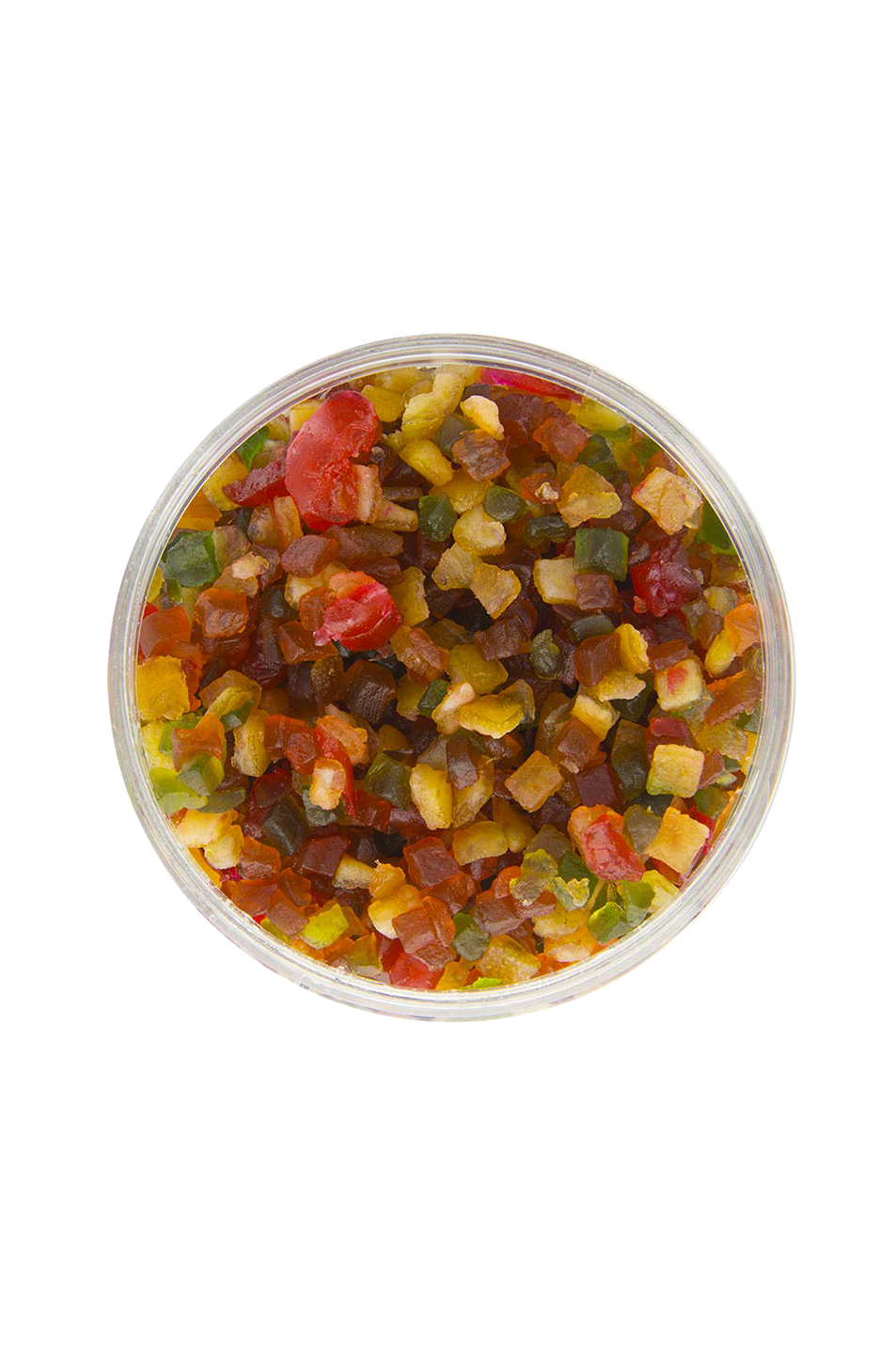 Diced candied fruit - cherries - orange- papaya