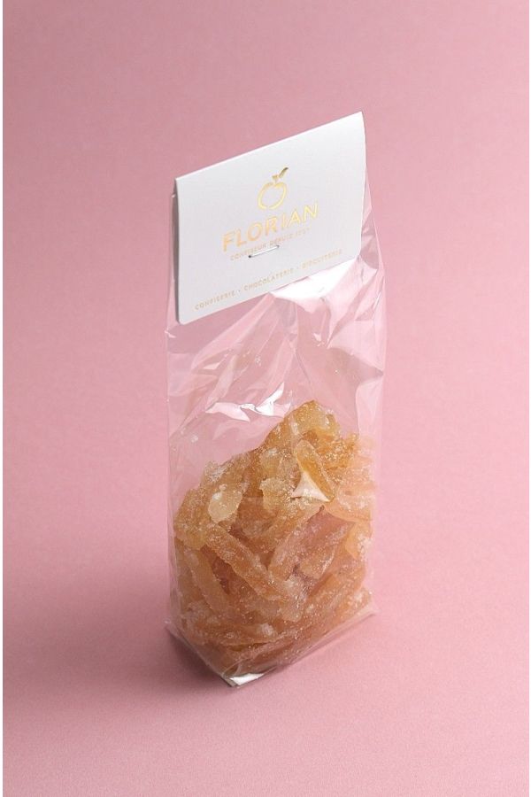 Lemon peel strips rolled in sugar - Confiserie Florian