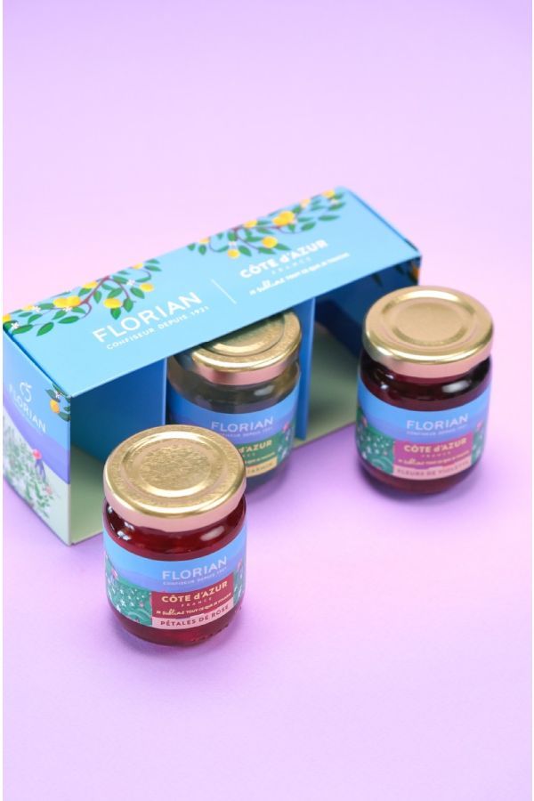 Rose, violet & jasmine gift set - Confiserie Florian