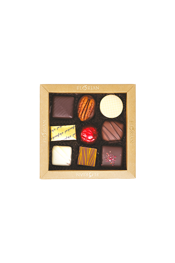 Box of 9 confiseur chocolates - Confiserie Florian