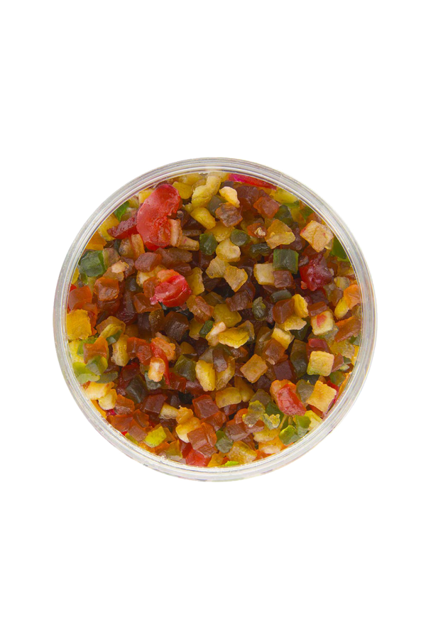 Diced candied fruit - cherries - orange- papaya