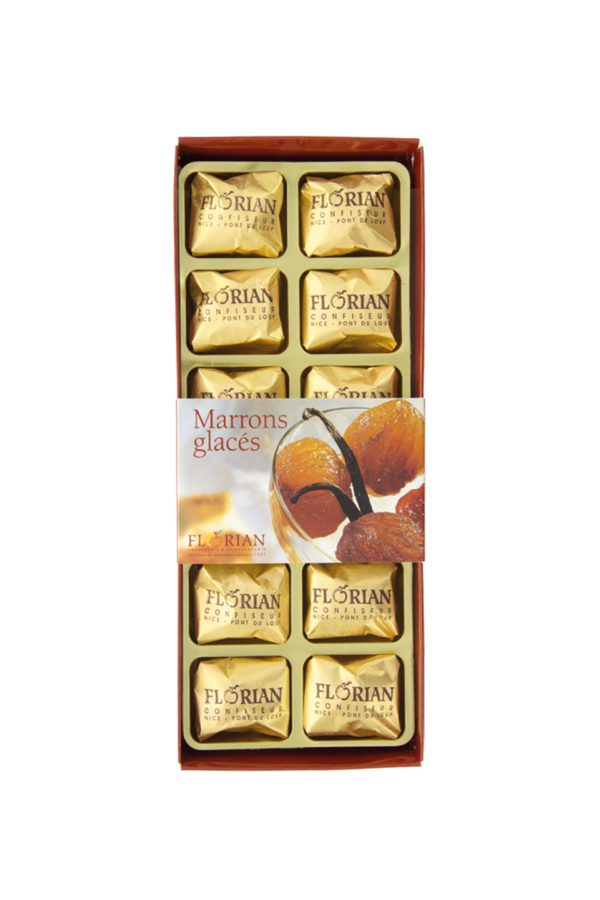 Candied chestnut in a 12 piece giftpack - Confiserie Florian
