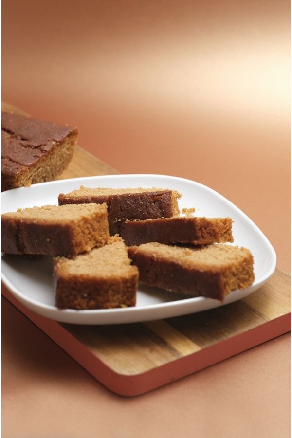 Sliced homemade gingerbread cake Biscuiterie Florian