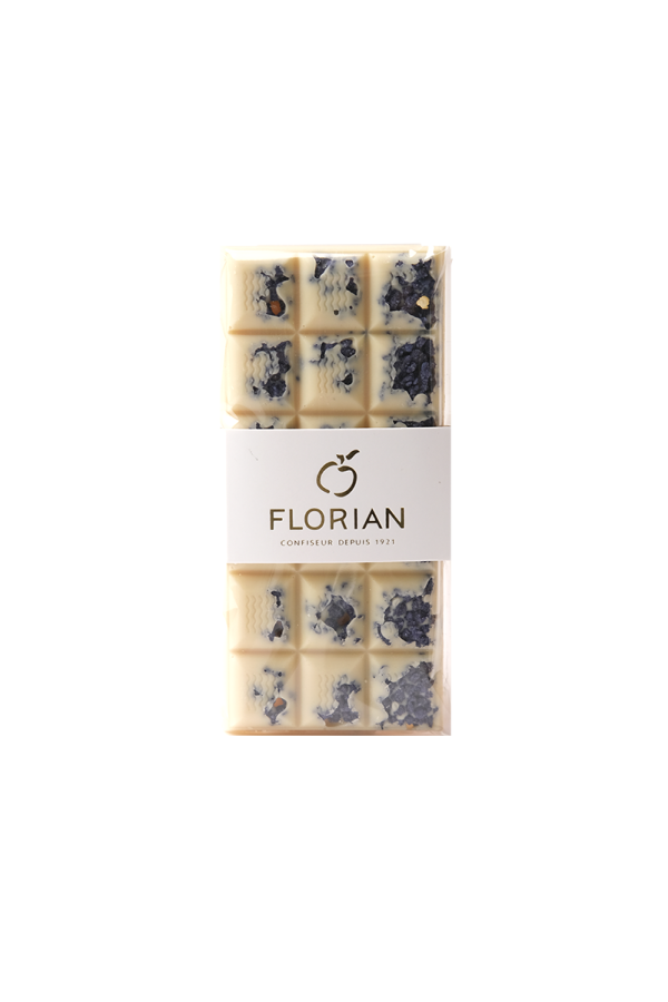 White chocolate & violet petals – Confiserie Florian