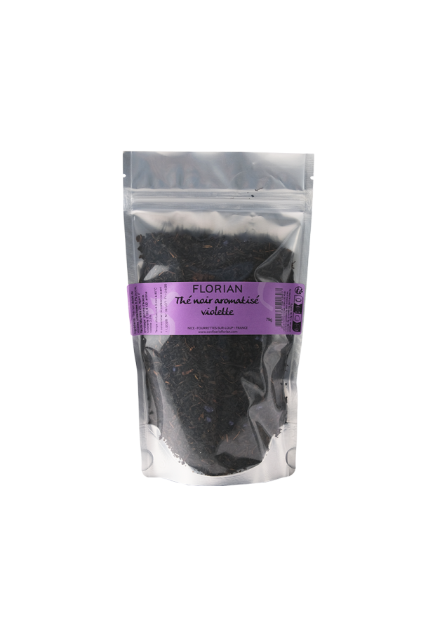Thé noir aromatisé à la violette - Confiserie Florian