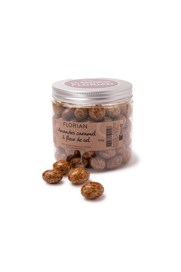 Milk chocolate caramel and fleur de sel almonds - Confiserie Florian