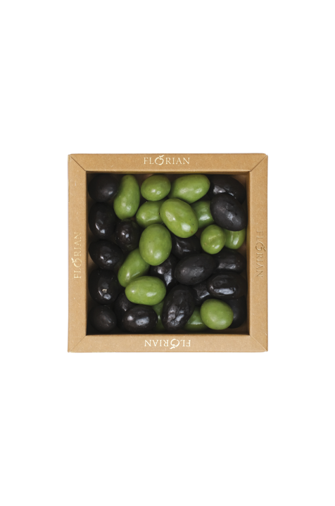Boîte d'olives en chocolat - Confiserie Florian