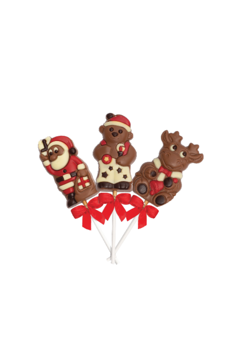 Chocolate Christmas lollipops - Set of 4