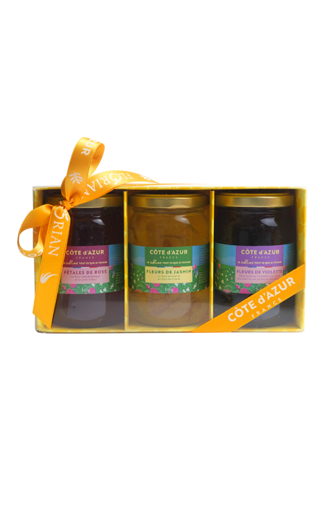 coffret de 3 délices de fleurs ligne Côte d'Azur France
