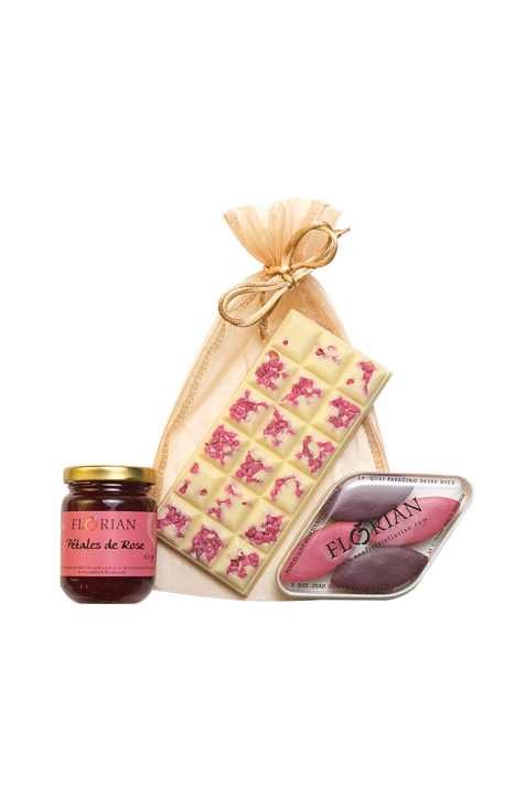 Trilogy of rose delicacies