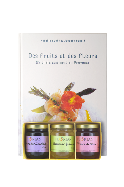 Recipe book and 3 flowers box