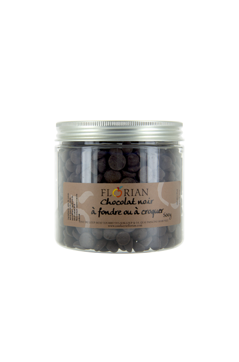 pépite de chocolat noir pour pâtisserie pot 500g - Confiserie Florian