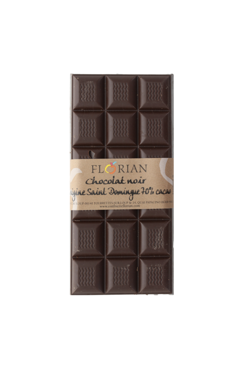 tablette de chocolat noir 70% - Confiserie Florian