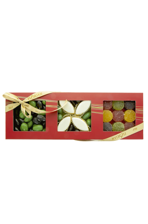 Trio de Provence - Calissons d'Aix - Pâtes de fruits - olives en chocolat - Confiserie Florian