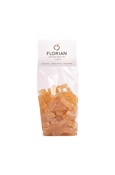 Lemon peel strips rolled in sugar