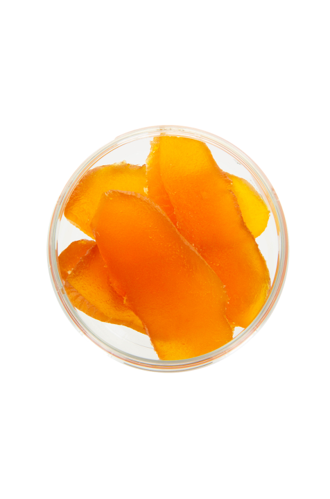 Sliced melon candied for baking