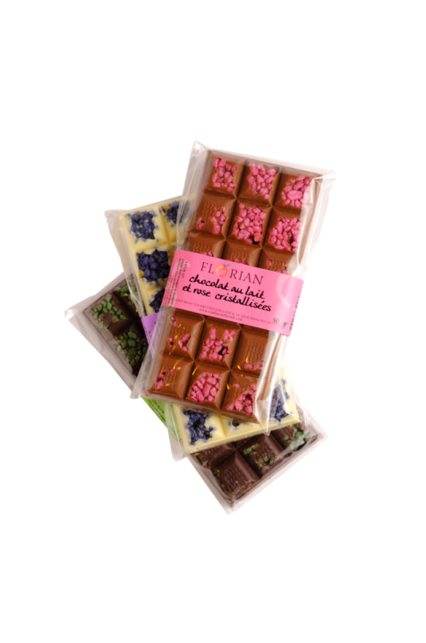 Set of 3 floral chocolate bars – Confiserie Florian