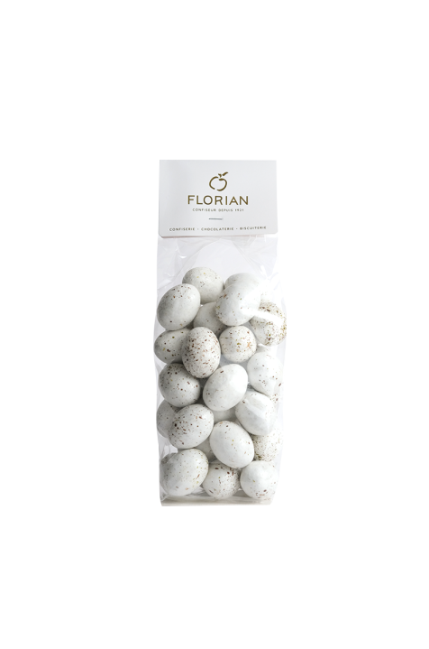 sachet d'œuf de mouette au praliné