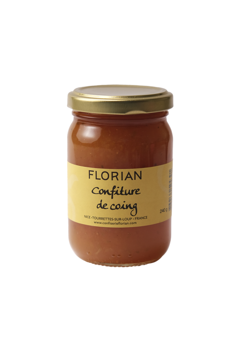 quince jam in a 240g glass jar