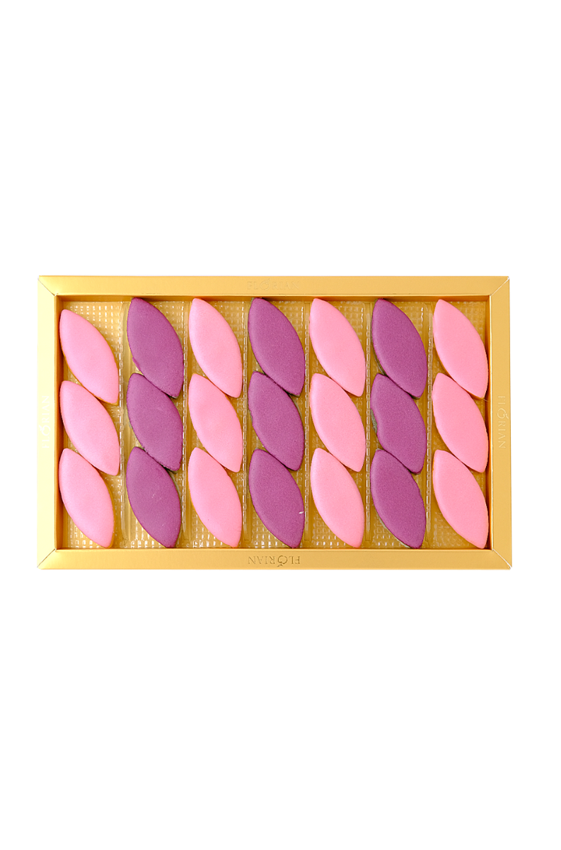 Coffret de calissons à la rose et à la violette - Confiserie Florian