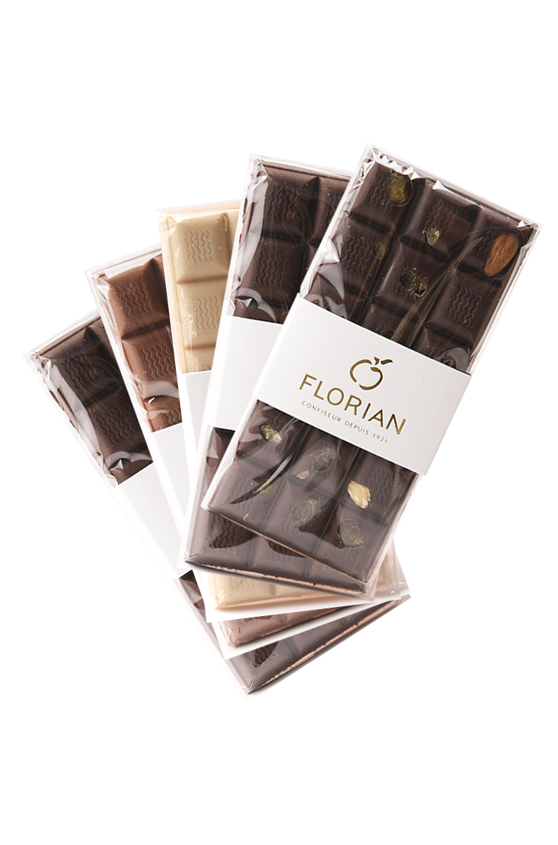 Set of 5 chocolate bars - Confiserie Florian