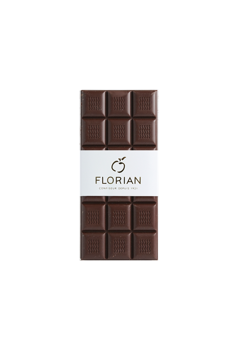 Handmade dark chocolate bar - Confiserie Florian