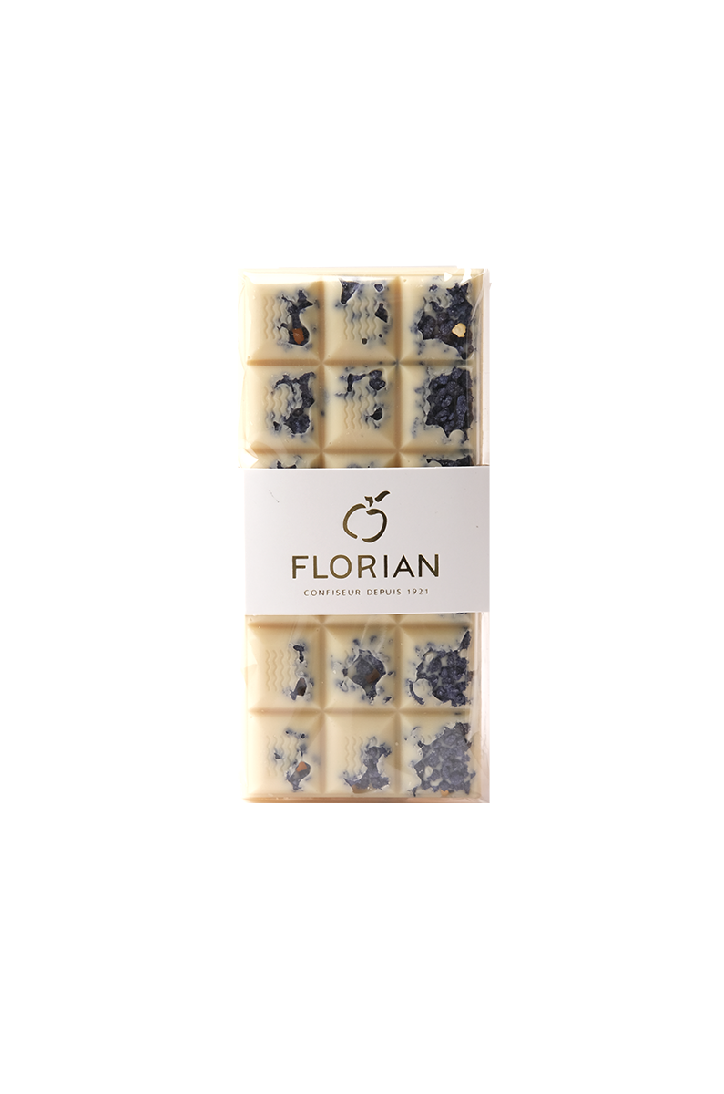 White chocolate & violet petals – Confiserie Florian
