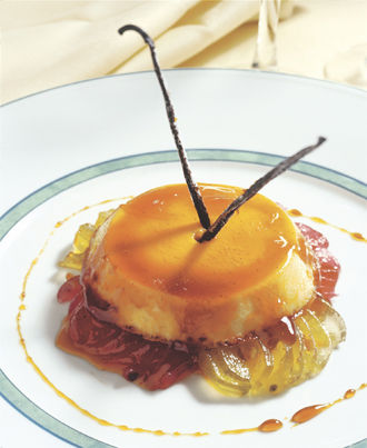 Recette : Crème Renversée sur lit de Fruits Confits