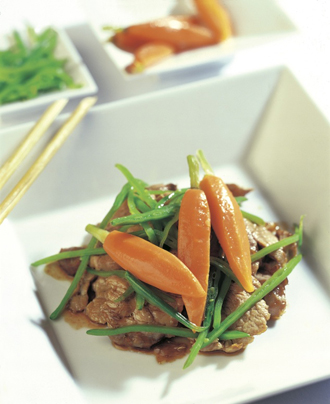 Sauté de filet de porc au jasmin et à la figue