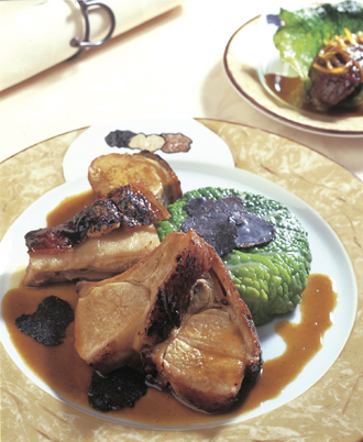 Recette : Carré et selle de porcelet rôti au miel de lavande